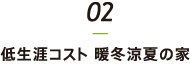 低生涯コスト　暖冬涼夏の家